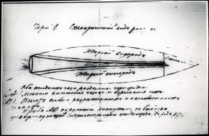 Konstantin Tsiolkovskii nin fikirsel düzeydeki insanlı roketlerinden bir tanesi